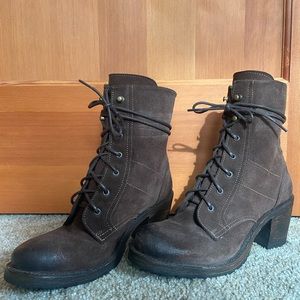 Liberty Black | Suede Lace-Up Booties
